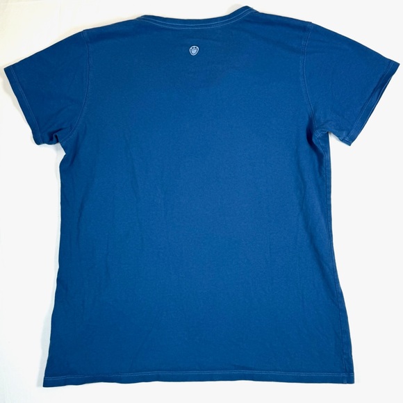 LIFE IS GOOD Womens V Neck Graphic Tee Large Classic Fit Coastal Casual - Picture 9 of 9